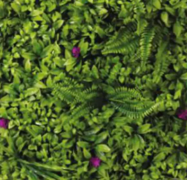 Mix Leaves Big Shrub Tile Artificial Grass (Wall) design