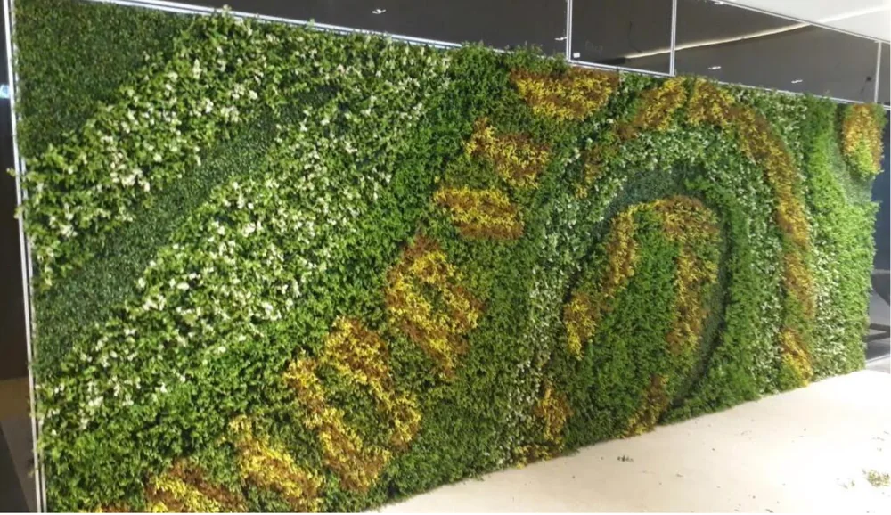 Artificial Grass (Wall) in an interior