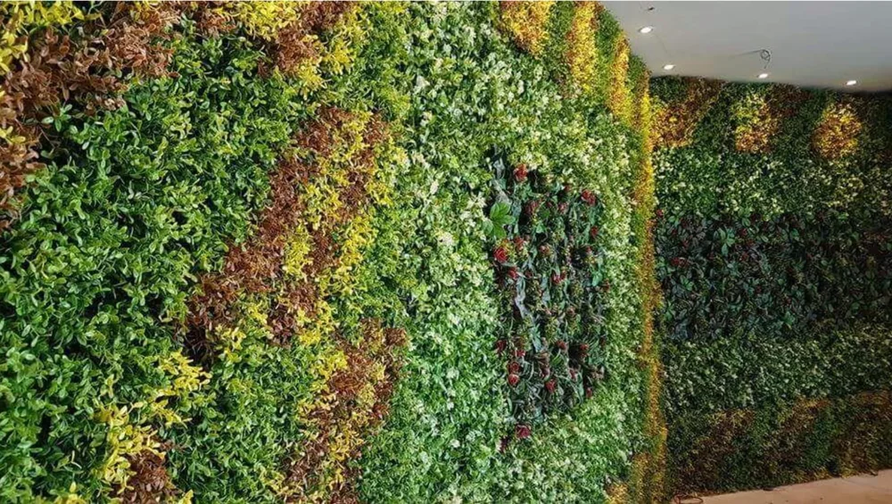 Artificial Grass (Wall) in an interior
