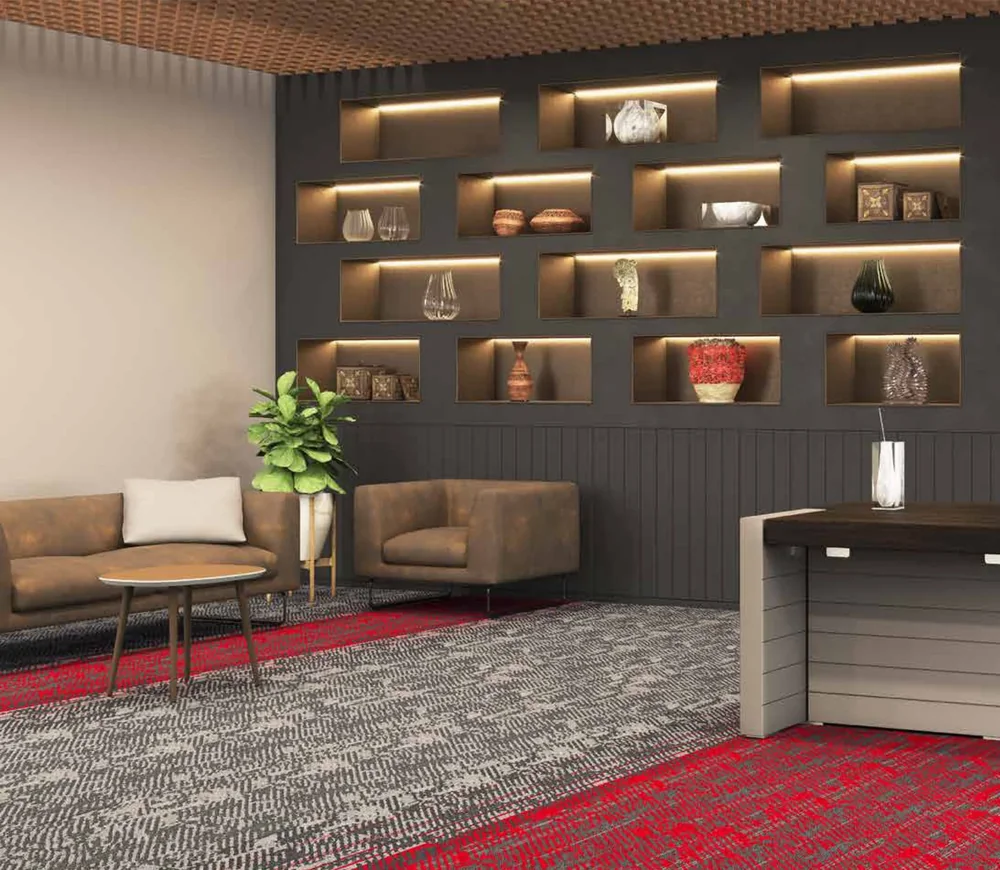 Carpet Tiles in an interior