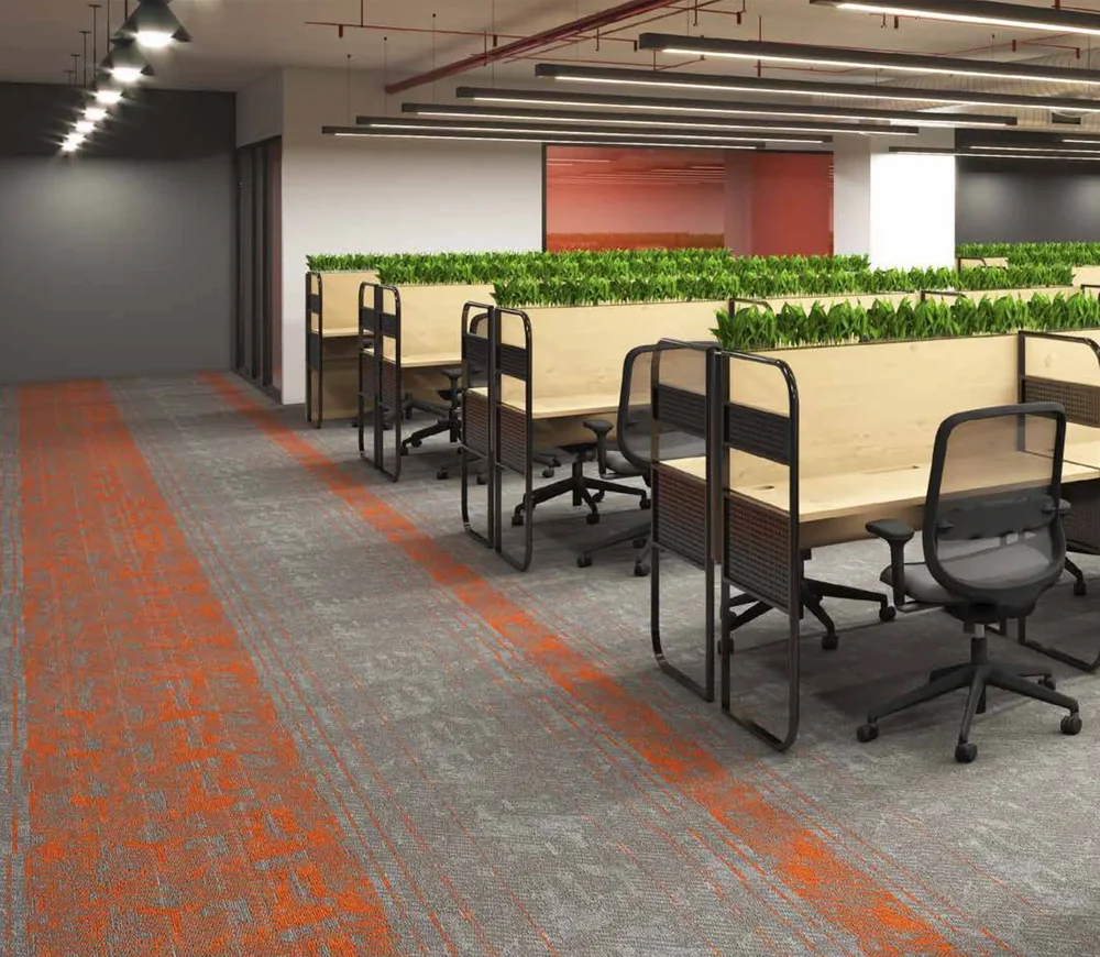 Carpet Tiles in an interior
