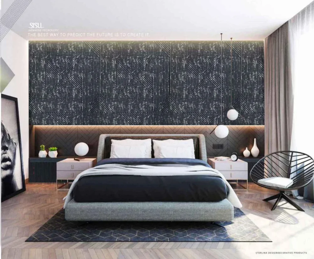 Faux Leather Laminates in an interior