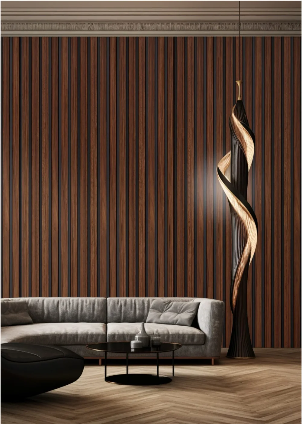 Fluted Panels in an interior