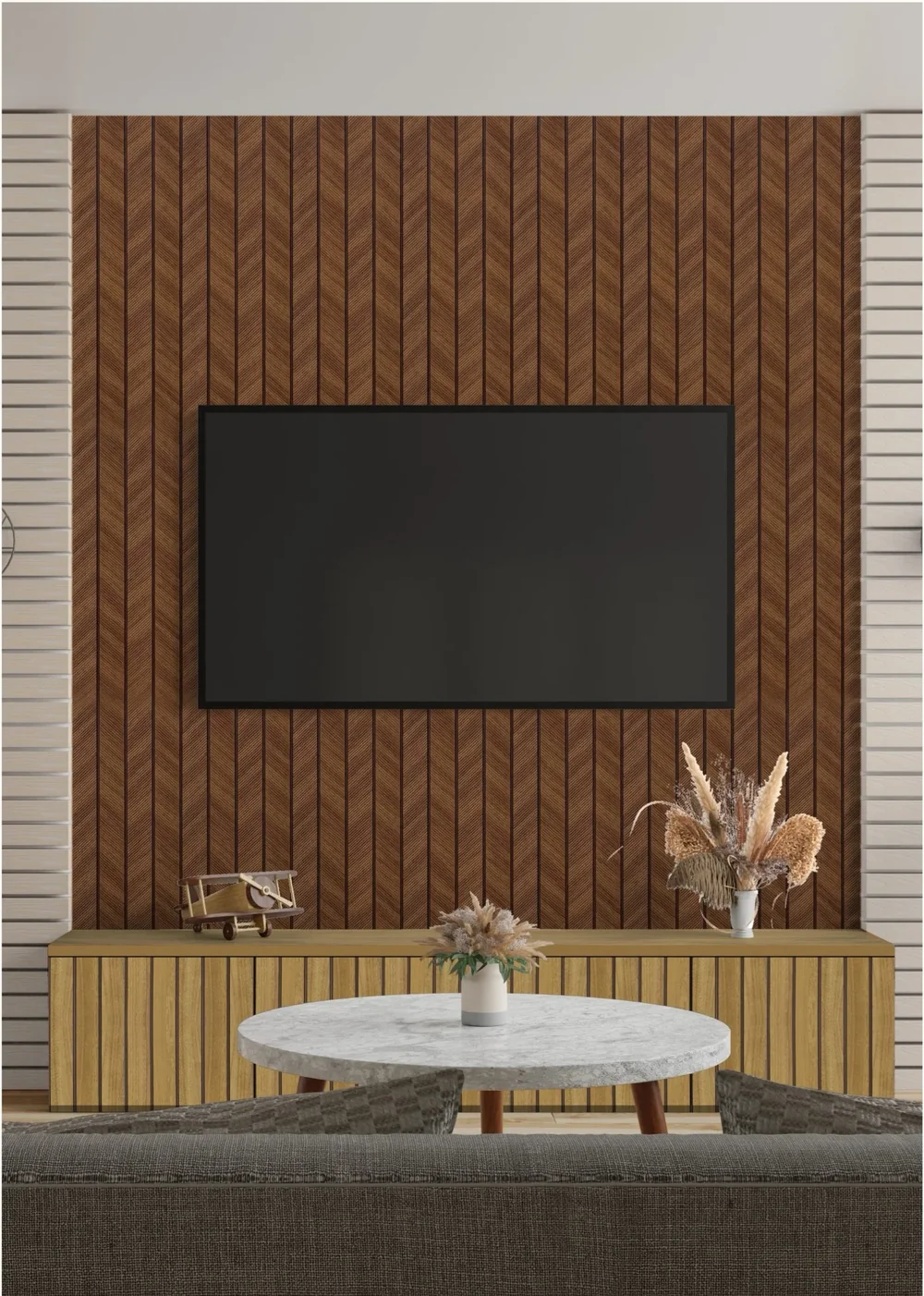 Fluted Panels in an interior