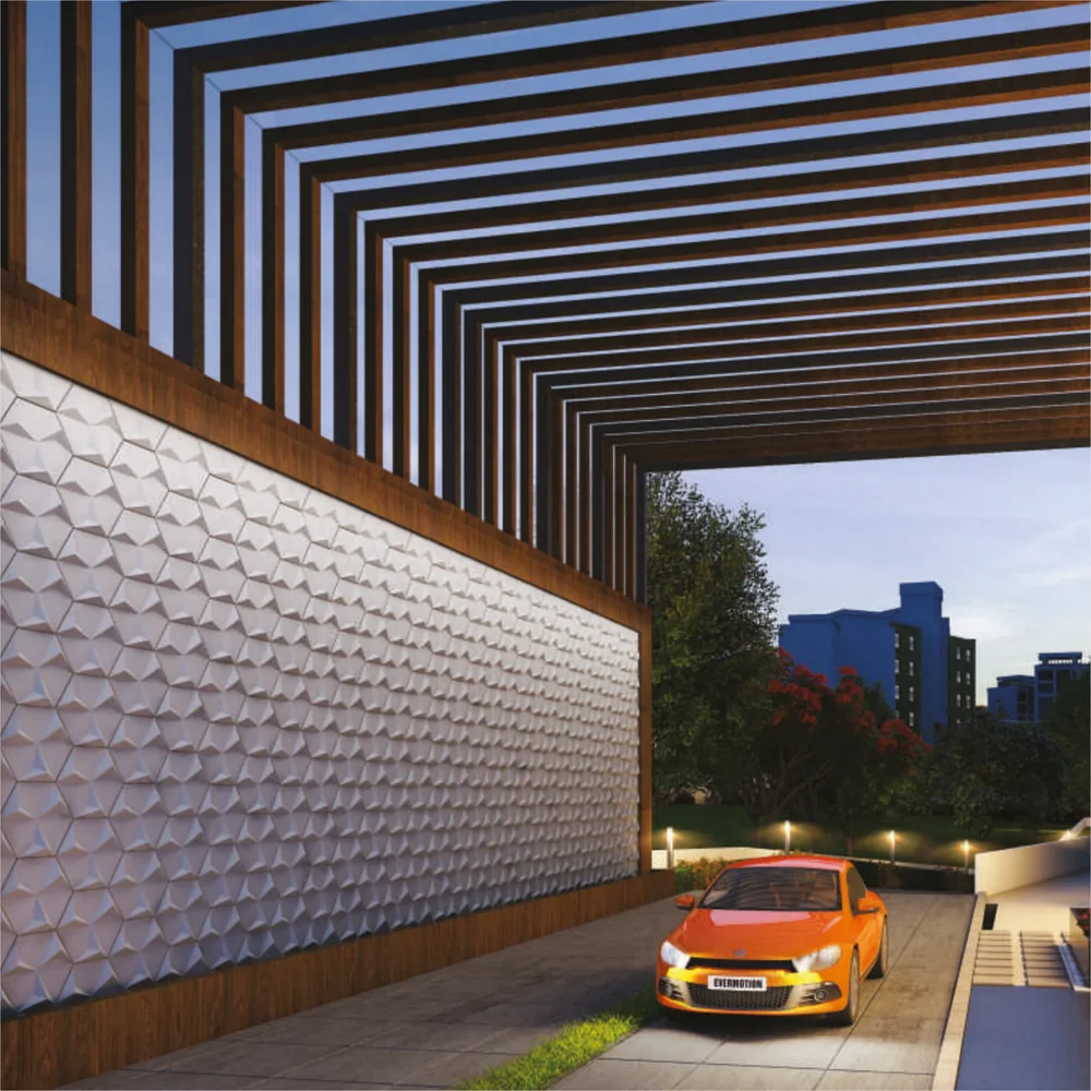 Interlocking Panels in an interior
