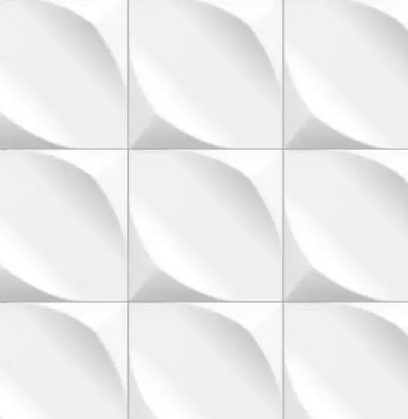Petals White Interlocking Panels design