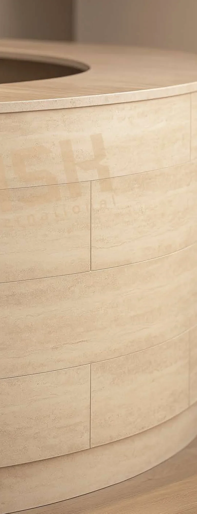 Polyclay Cladding in an interior