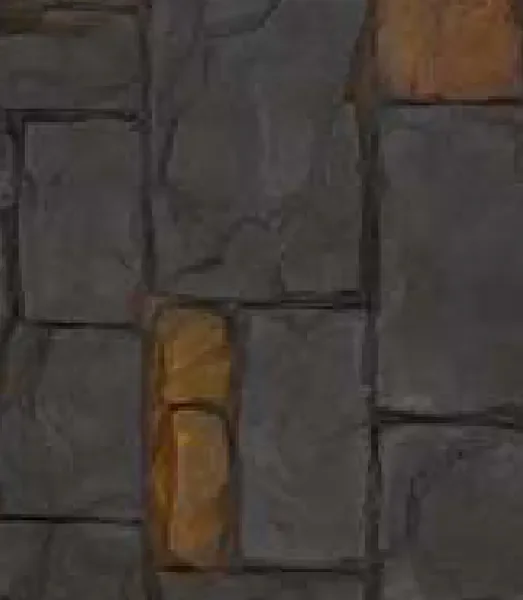 Terrado Stone Black Corroded Stone PU Panels design