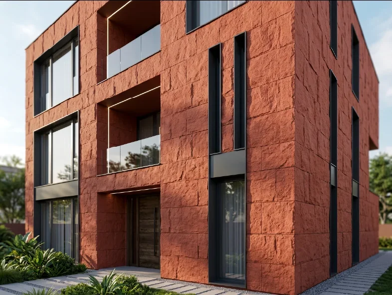 PU Stone Panels (exterior) in an interior