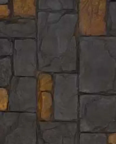 Terrado Stone - Black Corroded Stone PU Stone Panels (exterior) design