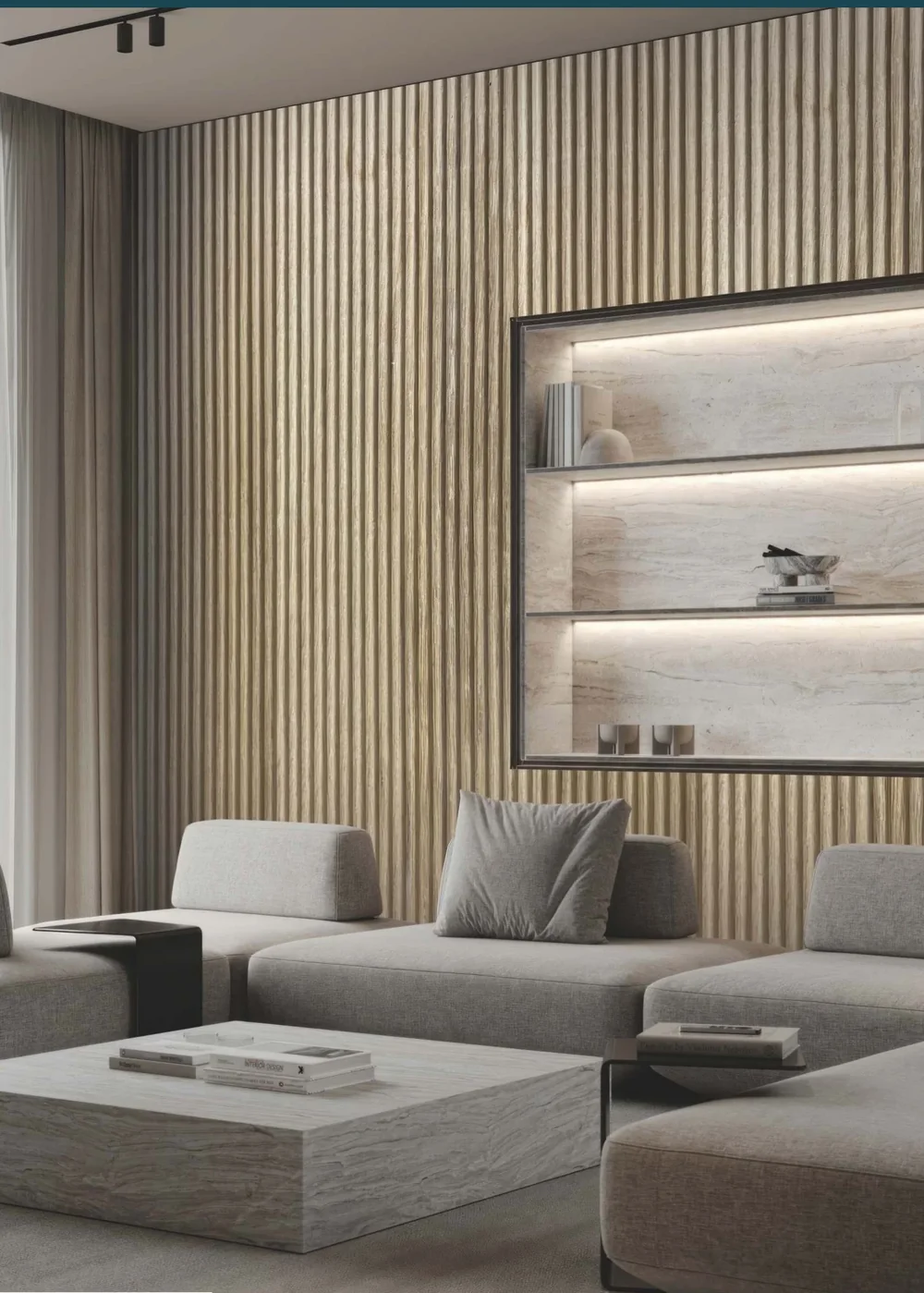 Solid Wood Wall Panel in an interior