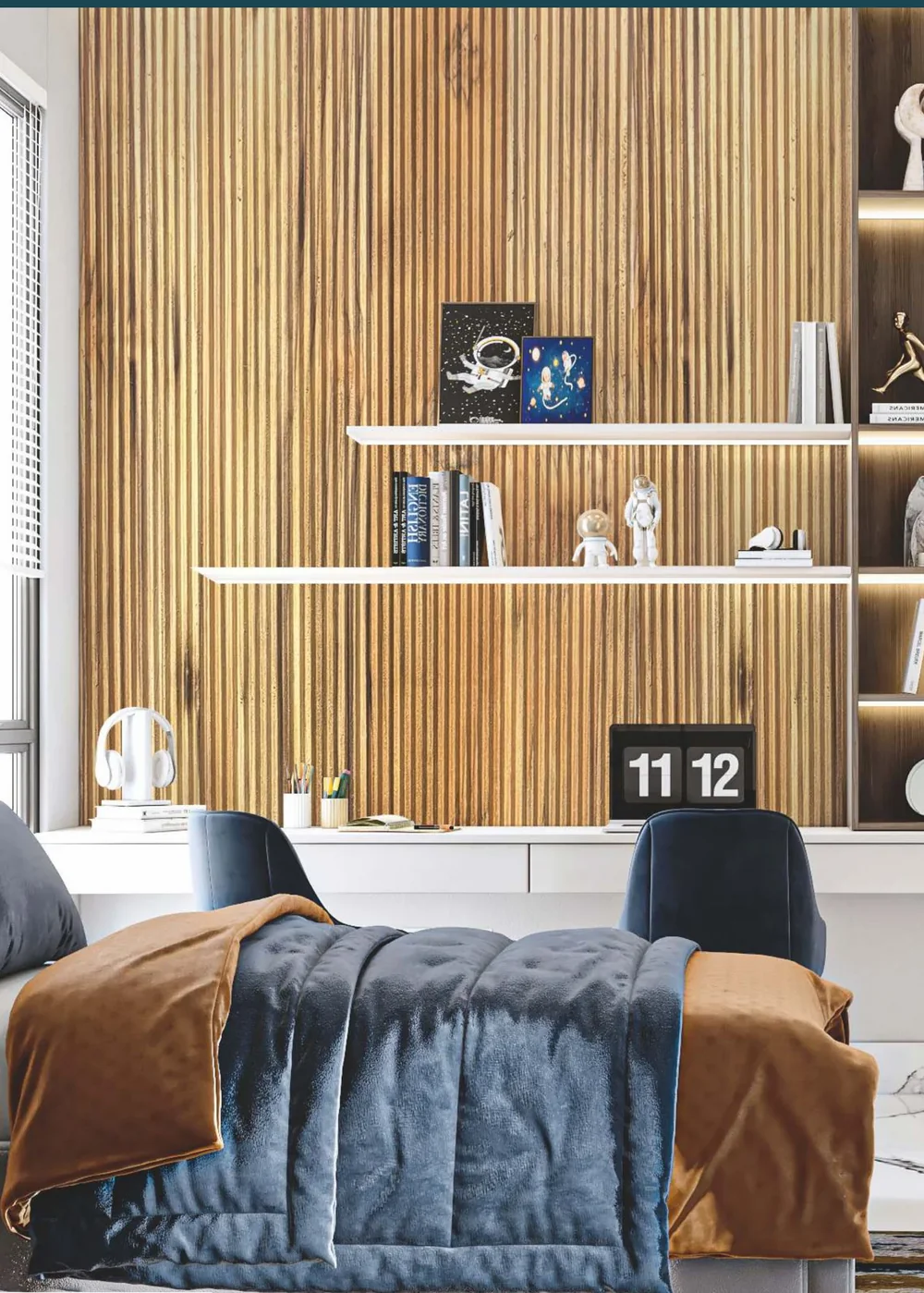 Solid Wood Wall Panel in an interior