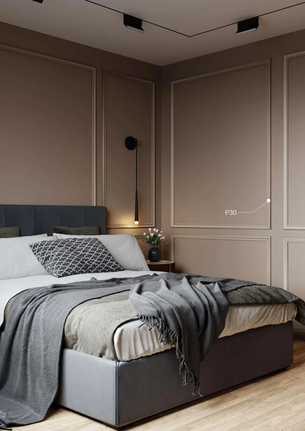 Wall and Corner Mouldings in an interior